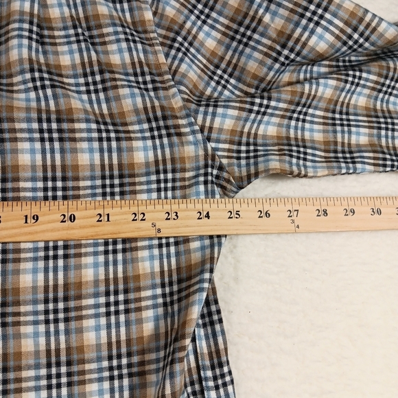 Barbour Shirt Mens XL Eastwood Thermo Weave Regular Fit Plaid Button Down - Picture 9 of 11